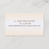 Elegant minimalistisch, glanzend, eenvoudig visitekaartje (Achterkant)