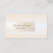 Elegant minimalistisch, glanzend, eenvoudig visitekaartje (Voorkant)