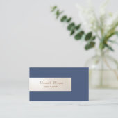 Elegant minimalistisch, glanzend, eenvoudig visitekaartje (Staand voorkant)