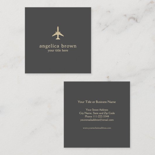 Elegant minimalistisch glitter Visitekaartje (Voorkant / Achterkant)