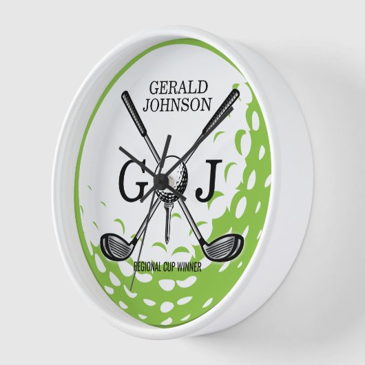 Elegant minimalistisch Golf Monogram Ontwerp (Hoek)