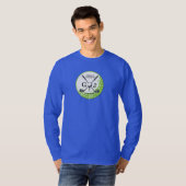 Elegant minimalistisch Golf Monogram Ontwerp T-shirt (Voorkant volledig)