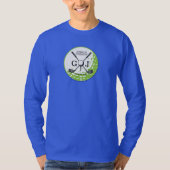 Elegant minimalistisch Golf Monogram Ontwerp T-shirt (Voorkant)