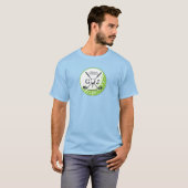 Elegant minimalistisch Golf Monogram Ontwerp T-shirt (Voorkant volledig)