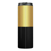 Elegant minimalistisch Golf Monogram Ontwerp Thermosbeker (Achterkant)