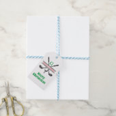 Elegant Minimalistisch Golf Monogram Vakantieontwe Cadeaulabel (Met Touw)
