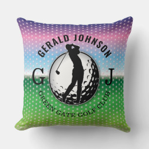 Elegant minimalistisch golfer design Sierkussen