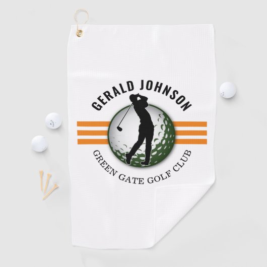 Elegant minimalistisch golfontwerp golfhanddoek (Insitu)