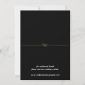 Elegant minimalistisch goud met uitzondering van d save the date (Achterkant)