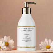 Elegant minimalistisch goud & wit cosmetica label