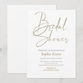 Elegant minimalistisch goud zilver wit Vrijgezelle Kaart (Voorkant / Achterkant)