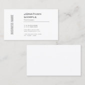 Elegant Minimalistisch grafisch ontwerp Trendy Pla Visitekaartje (Voorkant / Achterkant)