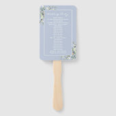 Elegant, minimalistisch, groen-bladeren ventilator handwaaier (Achterkant)