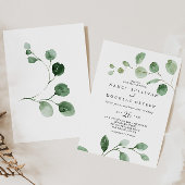 Elegant minimalistisch groen Eucalyptus Casual huw Kaart