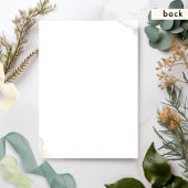 Elegant minimalistisch groen Eucalyptus Wedding Kaart