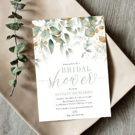 Elegant minimalistisch groen vrijgezellenfeest kaart