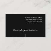 Elegant minimalistisch handgeschreven bedankje zwa kortingskaartje (Achterkant)