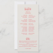 Elegant minimalistisch handgeschreven huwelijkspro (Achterkant)