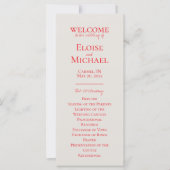 Elegant minimalistisch handgeschreven huwelijkspro (Voorkant)