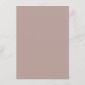Elegant minimalistisch handschrift aangepast huwel menu (Achterkant)