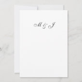 Elegant minimalistisch heart Arrow Wedding Kaart (Achterkant)