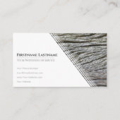 Elegant minimalistisch houtwaren in de vorm van wi visitekaartje (Achterkant)