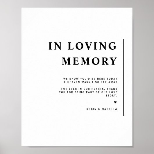 Elegant minimalistisch in het teken van liefdevol  poster (Voorkant)