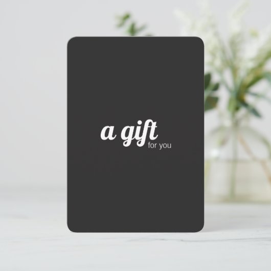 Elegant minimalistisch ivoor zwart wit (Staand voorkant)