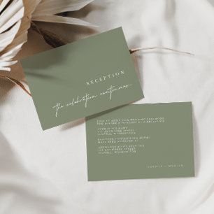 Elegant minimalistisch Kaarten voor het uittrekken RSVP Kaartje