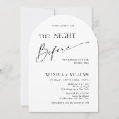 Elegant minimalistisch kalligrafie repetitief dine kaart (Voorkant)