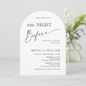 Elegant minimalistisch kalligrafie repetitief dine kaart (Staand voorkant)