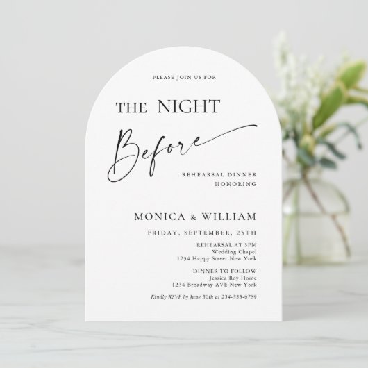 Elegant minimalistisch kalligrafie repetitief dine kaart