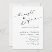 Elegant minimalistisch kalligrafie repetitief dine kaart (Voorkant)