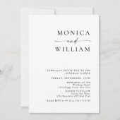 Elegant minimalistisch kalligrafie repetitief dine kaart (Voorkant)