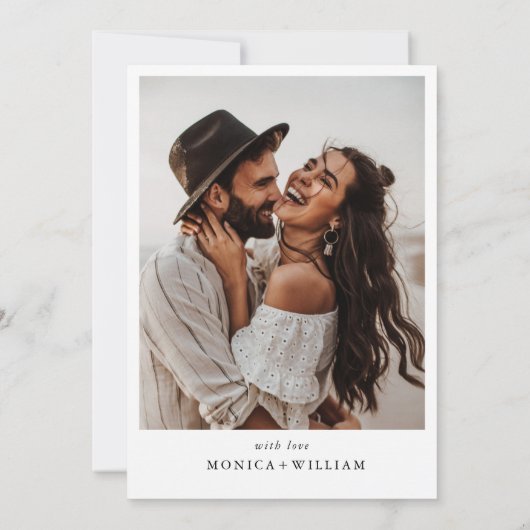 Elegant minimalistisch kalligrafie repetitief dine kaart (Achterkant)