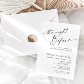 Elegant minimalistisch kalligrafie repetitief dine kaart