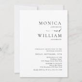 Elegant minimalistisch kalligrafie repetitief dine kaart (Voorkant)