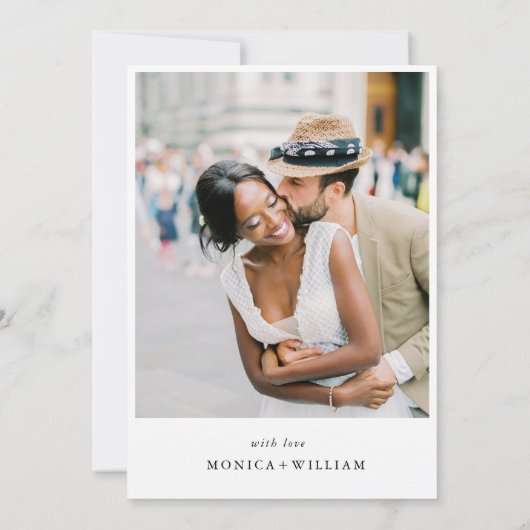 Elegant minimalistisch kalligrafie repetitief dine kaart (Achterkant)