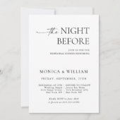 Elegant minimalistisch kalligrafie repetitief dine kaart (Voorkant)