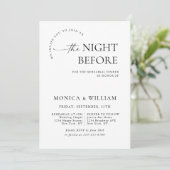 Elegant minimalistisch kalligrafie repetitief dine kaart (Staand voorkant)