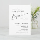 Elegant minimalistisch kalligrafie repetitief dine kaart (Staand voorkant)