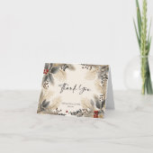 Elegant minimalistisch kerstbedrijf bedankkaart (Voorkant)