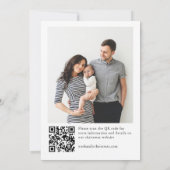 Elegant minimalistisch kerstfeest 2 foto kaart (Achterkant)