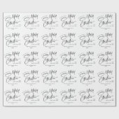 Elegant Minimalistisch Kerstfeest Cadeaupapier (Vlak)