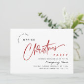 Elegant minimalistisch kerstfeestje kaart (Staand voorkant)