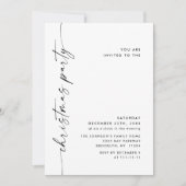 Elegant minimalistisch kerstfeestje kaart (Voorkant)