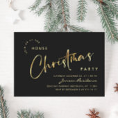 Elegant minimalistisch kerstfeestje kaart