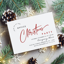 Elegant minimalistisch kerstfeestje kaart