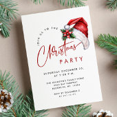 Elegant minimalistisch kerstfeestje kaart