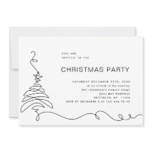 Elegant minimalistisch kerstfeestje